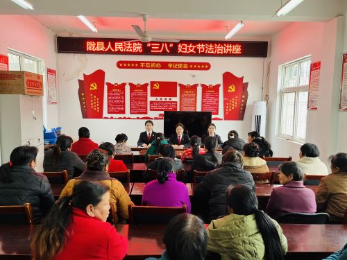 陇县法院：巾帼帮扶一对一 司法守护“她”力量