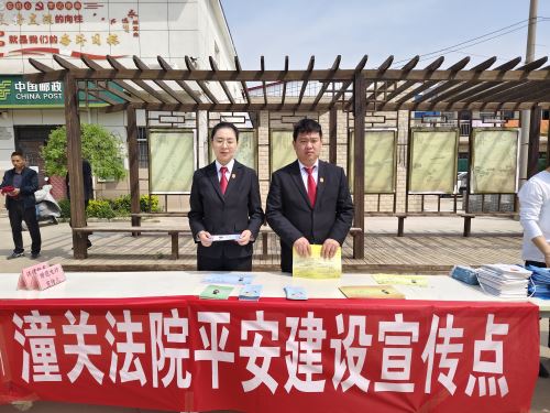 普法入“潼”心  平安筑“关”怀——潼关法院开展平安建设暨全民国家安全教育日普法宣传活动